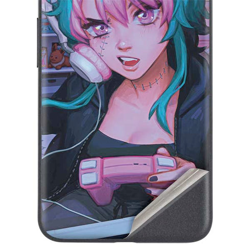 Anime Catgirl Gamer Nerd by Ivy Dolamore Google Pixel 5a Skin